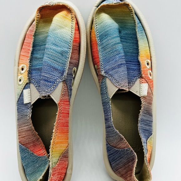 Sanuk Colorful Slip-On Loafers Size 7 - Picture 6 of 10